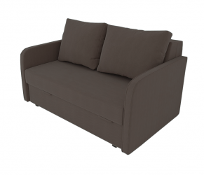 Диван Классик с подлокотниками (Berhouse) Цвет фасада: Коричневый Велюто 23; Тип: Прямой; Материал фасада: Металл/Велюр