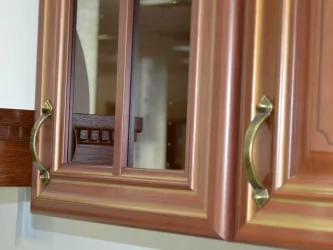 Шкаф кухонный 800 высокий со стеклом Кантри ЛД 235.345.000 Ноче Таволато