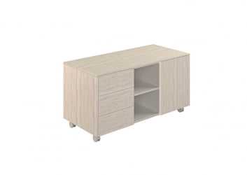 Тумба мобильная 3-секционная Atlas NZ-0203.YN.YN Ясень Наварра