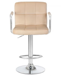 Стул барный DOBRIN KRUGER ARM (бежевый велюр (MJ9-10)) 2 шт