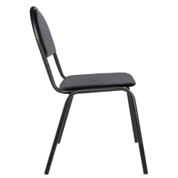 Офисный стул Серна СМ 7/22 К-01 черный каркас кожзам Черный