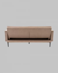 Диван прямой Кассель велюр рельефный бежевый