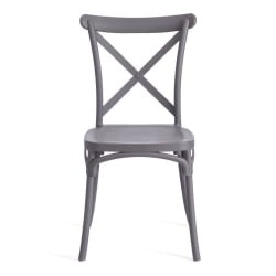 Стул CROSS (mod. PL24) / 1 шт. в упаковке пластик, 48 х 58 х 89 см, Dark-grey (темно-cерый) 15537