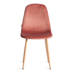 Стул BREEZE (mod. JSC-58) Велюр/металл , 44 х 53 х 86 см, Coral (коралловый) HLR44 / натуральный