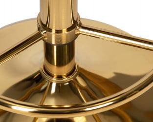 Табурет барный DOBRIN BRUNO GOLD (пудрово-розовый велюр (MJ9-32))