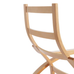 Кресло-качалка mod. AX3005 дерево береза, ткань: полиэстер/хлопок, 61х94,5х104 см, дерево: натуральный #1/ ткань светло-серая 2