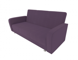 Диван Кристина (Большой диван) (Berhouse) Цвет фасада: Бордо Велюто 25; Тип: Прямой; Материал фасада: Металл/Велюр