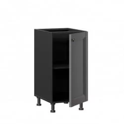 Тумба кухонная 400 Амели-3 ЛД 299.020.000.004 Черный Оникс серый