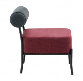 Кресло Ponpoun К темно-серый бордо