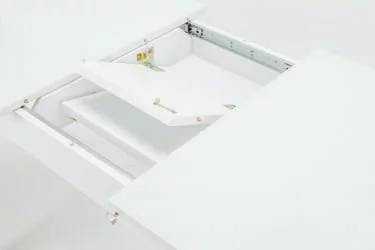 Стол обеденный Чикаго СТ(6191) белый,стекло белое