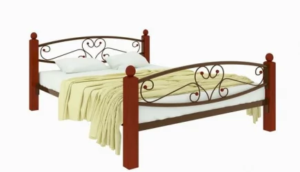 Кровать Каролина Lux plus 1200х1900 Коричневая