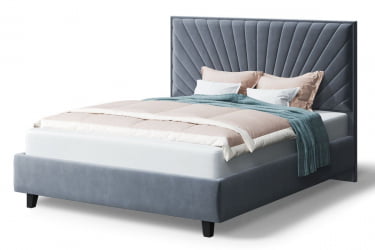 Кровать Леона, 2000 x 1400 мм, серый