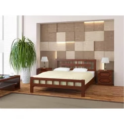 Кровать из массива Натали-5 200х90 Белый античный