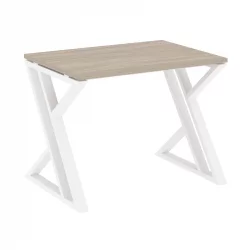 Стол рабочий LOFT VR.L-SRZ-1.7 Металл белый Дуб Аттик