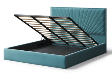 Кровать Леона, 2000*1400 мм, бирюзовый