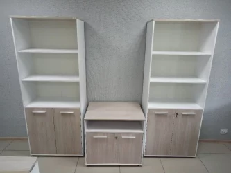 Тумба для оргтехники Deka 9.05.11 Дуб Сантана светлый/Белый