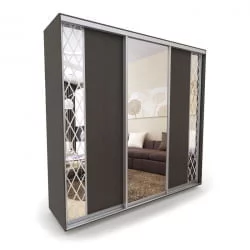 Шкаф-купе 3-х дверный Акцент-Вера ДР 2100х600 Венге