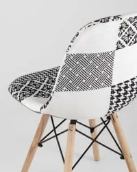 Стул Eames DSW Пэчворк Черно-белый