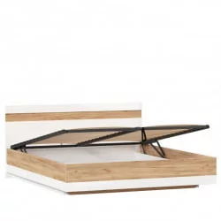 Кровать двуспальная 1800 с подъёмным механизмом Фиджи ЛД 659.083.000 Дуб Золотой Белый