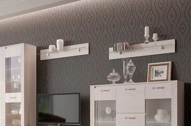 Полка Элана (ПЗ) Белый глянец