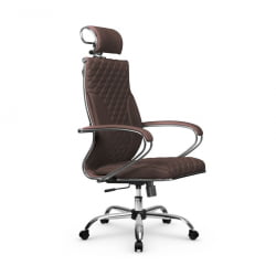 Кресло руководителя Metta L 2c 44C/K116 Infinity Easy Clean (MPES) Комплект 5 Темно-коричневое