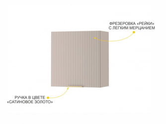 Шкаф над вытяжкой (с системой плавного закрывания) Флоренция 107.14