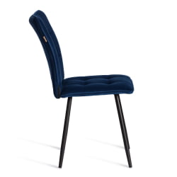 Стул обеденный Бари ЛТ, велюр, Блуе (синий), 41х55х89 см / Bari LT, Blue