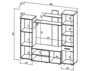 Гостиная Ибица Ясень шимо