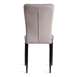 Мягкий стул VERTER (mod. BC577-DC) металл, флок, 41 х 52 х 95 см, Light grey (светло-серый) HLR14 / черный