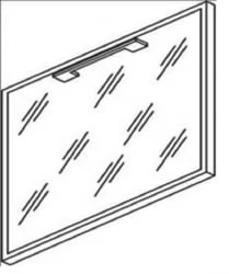 Дверь стекло в раме YALTA LT-S4R Пр black