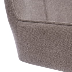 Кресло Murano/Мурано хром велюр/букле (HYP), бежевый