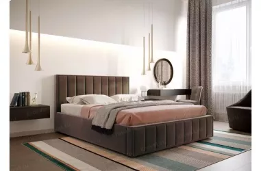 Кровать с подъемным механизмом Вена 1600 ПМ Мора коричневый