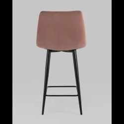 Стул полубарный Джанго велюр Пыльно-розовый