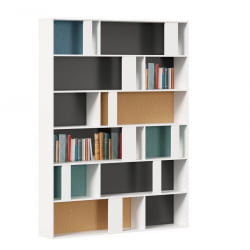 Стеллаж 1600 Милтон ЛД 537.050.000 Белый Шенилл