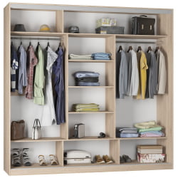 Шкаф-купе B-220х235х60-2(ДМ-D9D10D9)