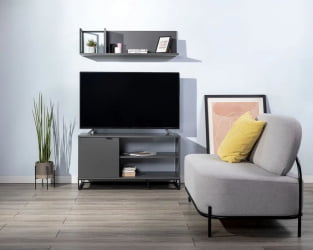 Полка навесная CITY 400955831h Графит