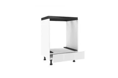 Тумба кухонная 600 для встраиваемой техники Шервуд ЛД 281.250.000.147 Белый Белый глянец