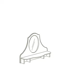 Надставка комода с зеркалом АЛИСА 557