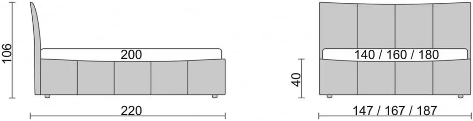 Кровать Stella Коричневый_68182