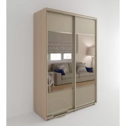 Шкаф-купе 2-х дверный Акцент-Дуэт КЛ 1000х600 Дуб молочный