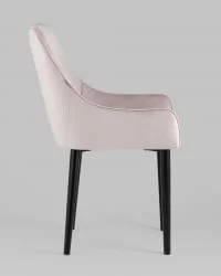 Стул Джоан велюр Светло-розовый