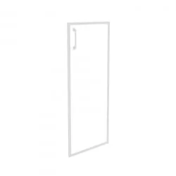 Фасад стекло в раме средний правый (лакобель, белый) ONIX O.SR-2(R) white