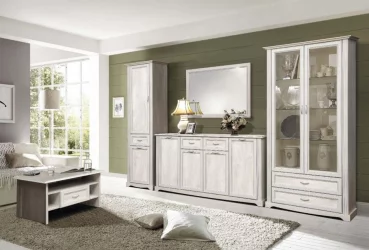 Шкаф комбинированный Сохо 32.05 Бетон пайн белый