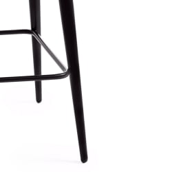 Барный стул CHILLY (mod. 7095пб ) ткань/металл, 53x44x94 см, высота до сиденья 66 см, темно-серый barkhat 14/черный