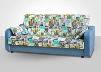 Диван прямой Акварель-3 журнал блю,Майя 8