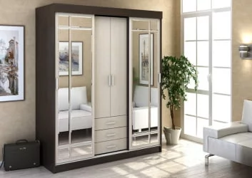 Шкаф-купе Лидер 1 Венге/дуб белфорд