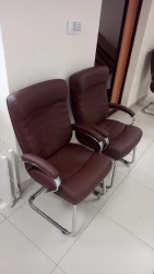 Кресло для посетителей Everprof Orion CF Экокожа Коричневый