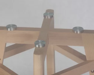 Круглый стол из стекла DOBRIN ALBERT 90 GLASS