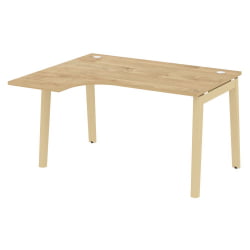 Стол эргономичный левый ОНИКС ВООД ОВ.СА-3(Л) Тиквуд Светлый/Светлый / ONIX WOOD OW.SA-3(L)