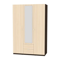 Шкаф распашный R-198х135х45-2-TR-M(Венге-ДМ)